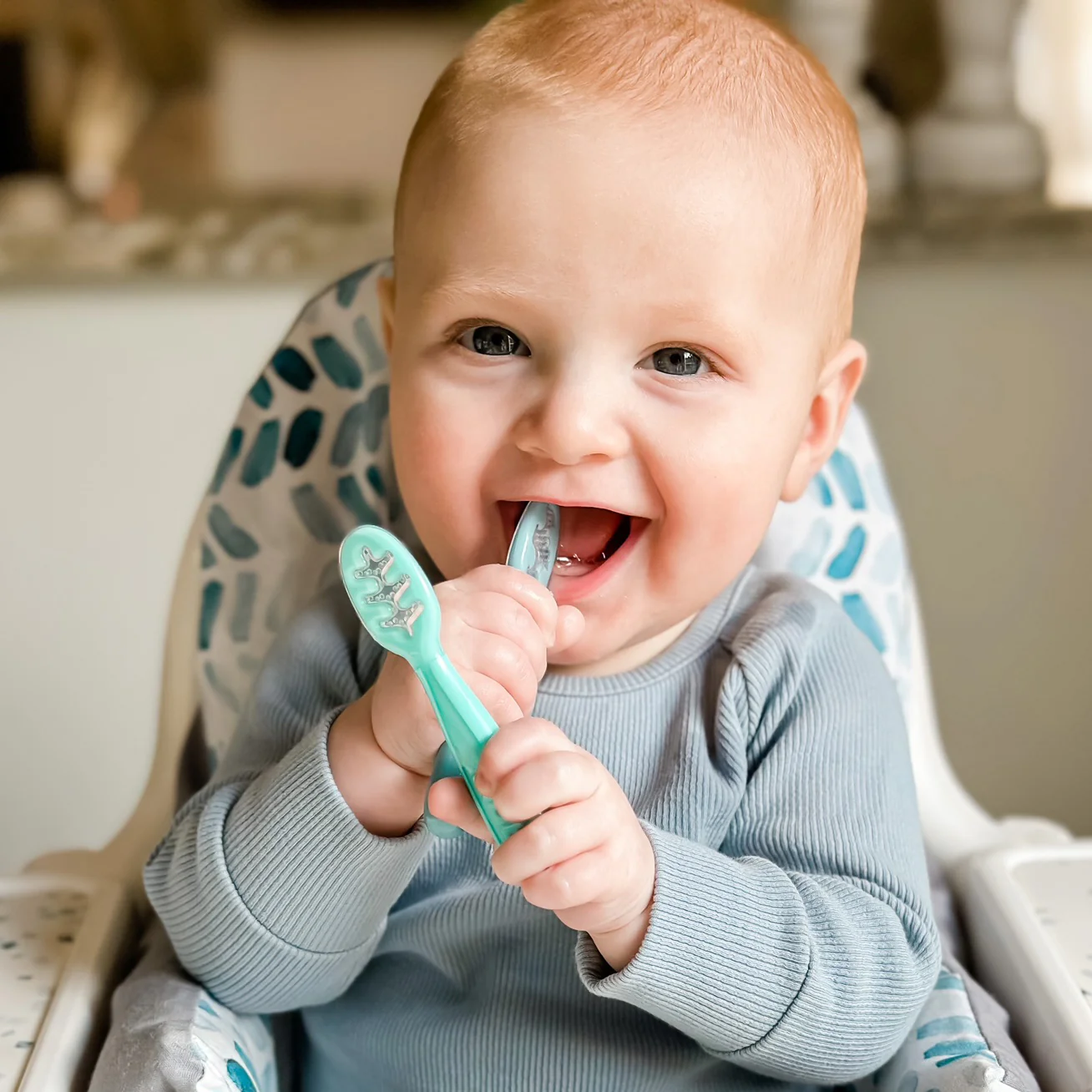 Baby's First Spoons | Green, Red, & Blue - Image 3