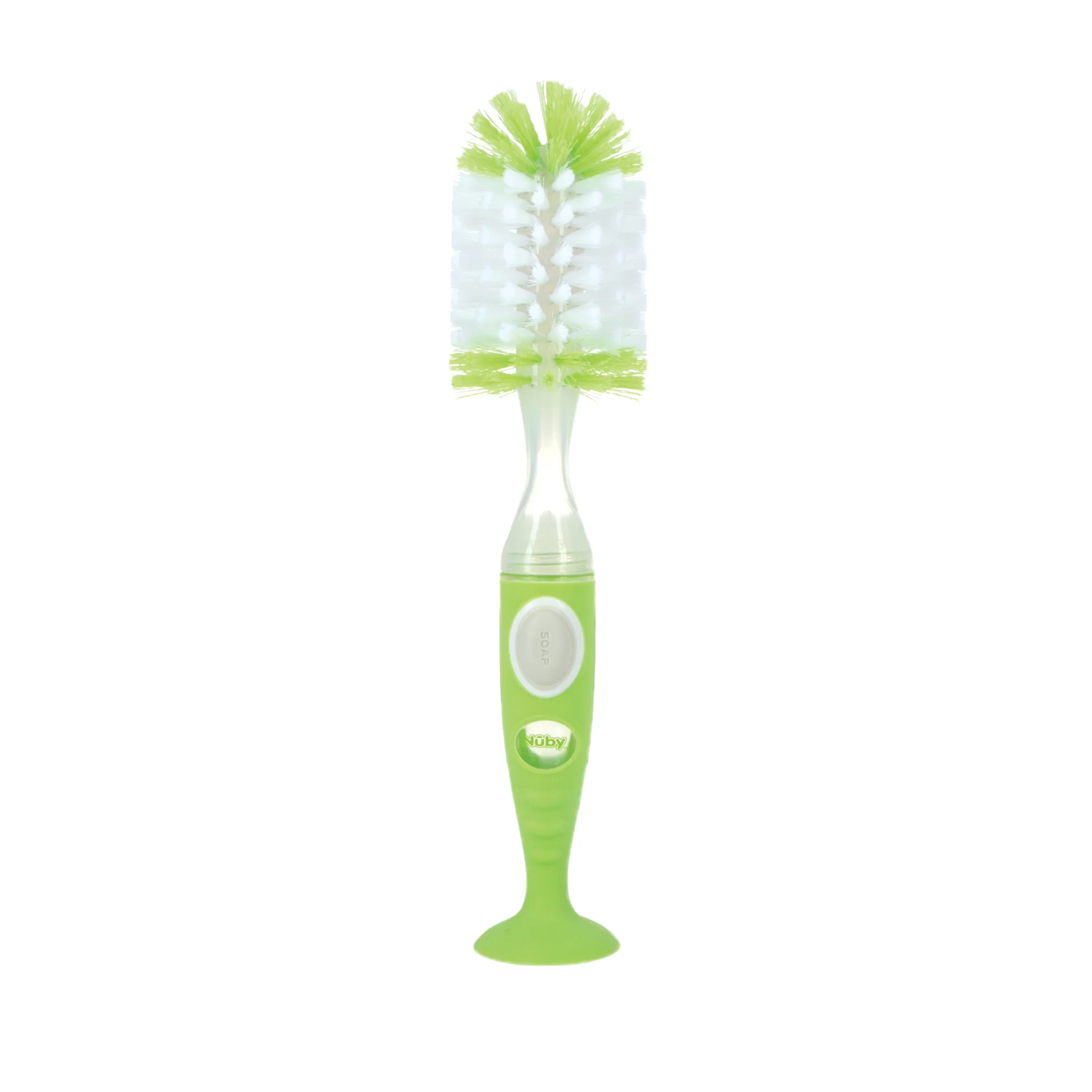 Easy Clean Soap Dispensing Brush with Suction Base - Image 3