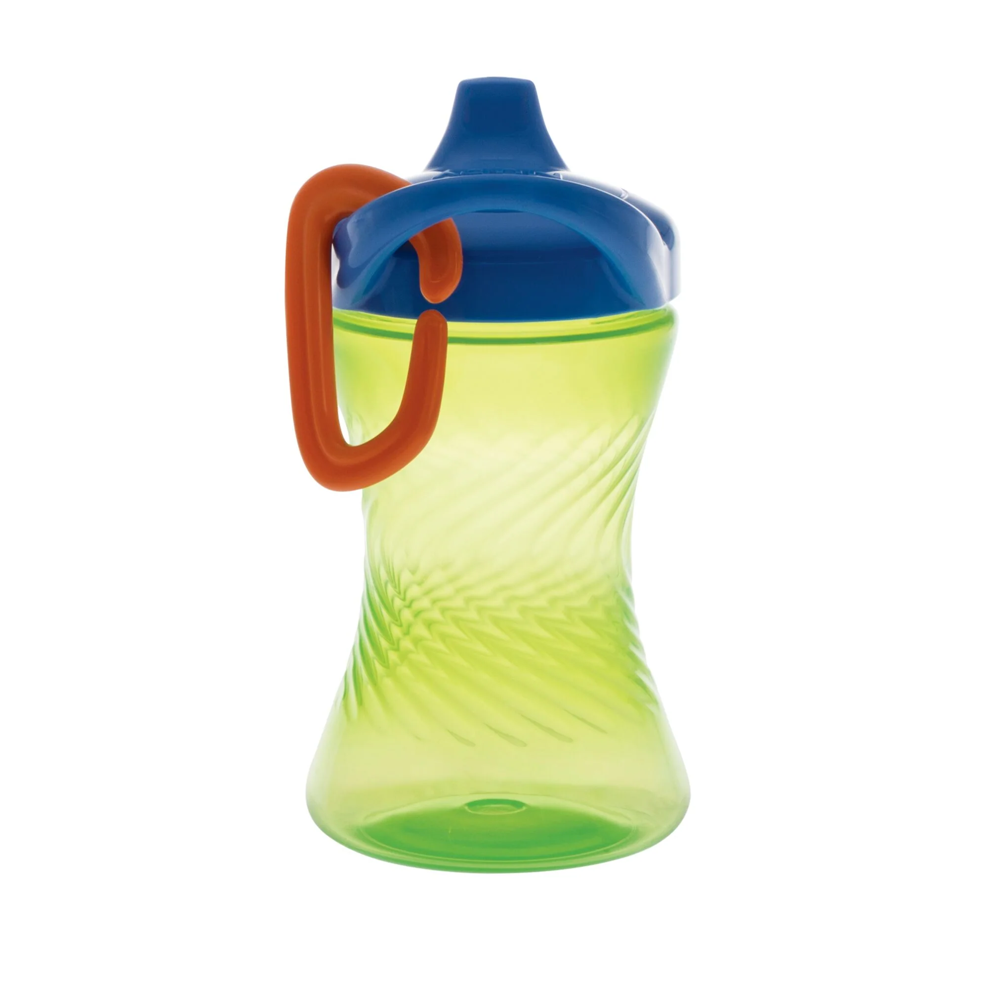 Hard Spout Sippy Cup with Carabiner (3 Pack) | Aqua/Red/Green - Image 4