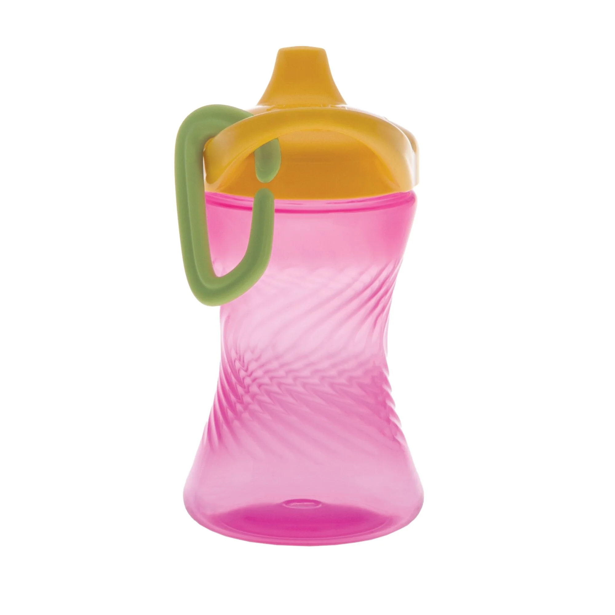Hard Spout Sippy Cup with Carabiner (3 Pack) | Pink/Green/Purple - Image 3