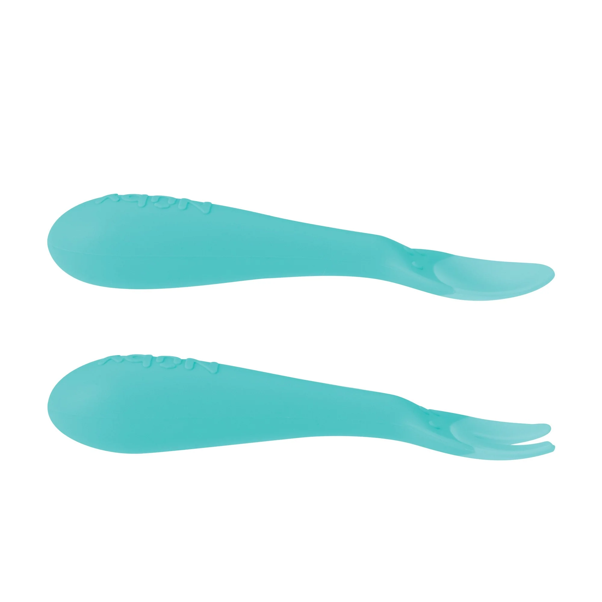 Silicone Easy Grip Fork and Spoon Set - Image 4