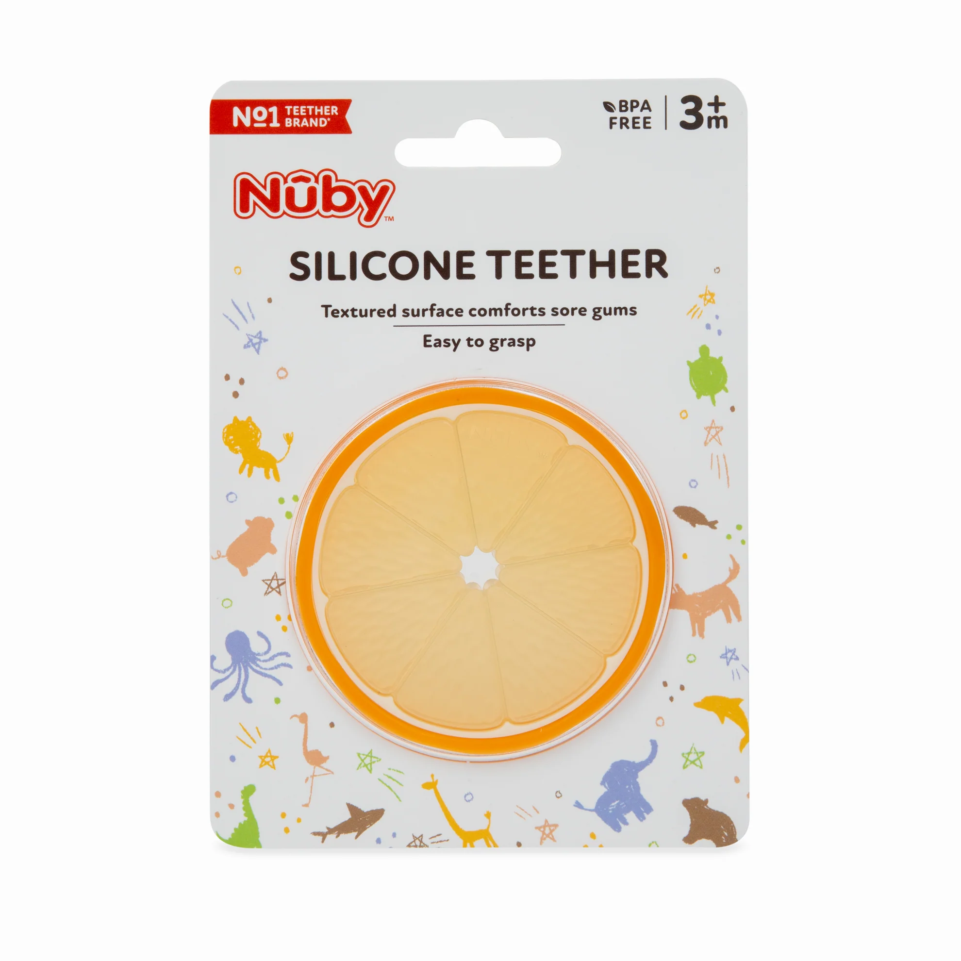 Orange Slice Silicone Teether - Image 3